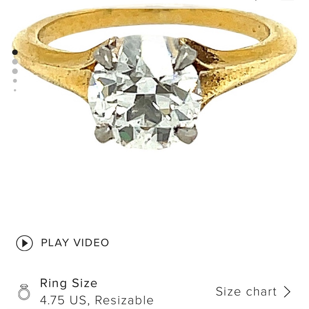 ✨STUNNING ✨McTiegue & McLelland ~ 
 1+ carat diamond & 18k engagement ring. - Picture 6 of 8